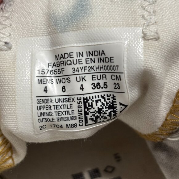 Converse Chuck Taylor All Star Ox Metallic Gold Silver Copper Low Top Women’s 6 - Picture 15 of 16